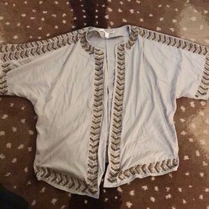 Beaded kimono top